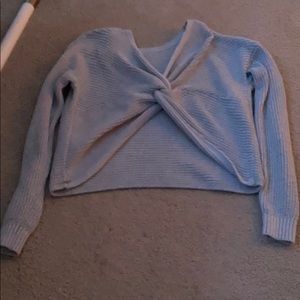 Grey cropped sweater